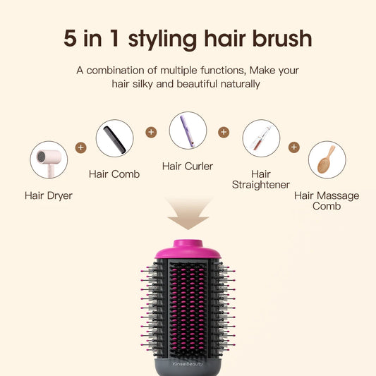 Hot comb 2 IN 1 Hair Brush Hair Dryer