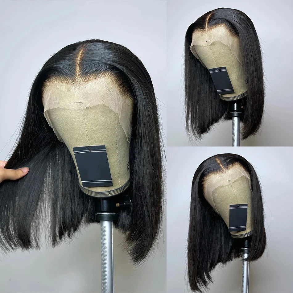 Brazilian Straight Lace Human Hair  Pre Plucked for Women