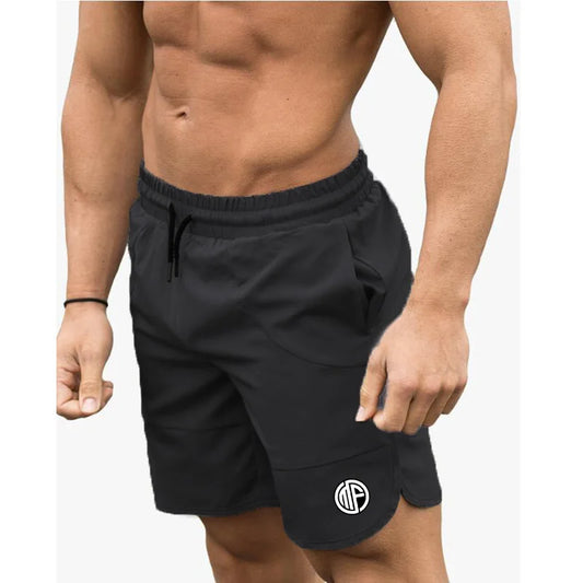 Men Patchwork Running Sports Workout Shorts