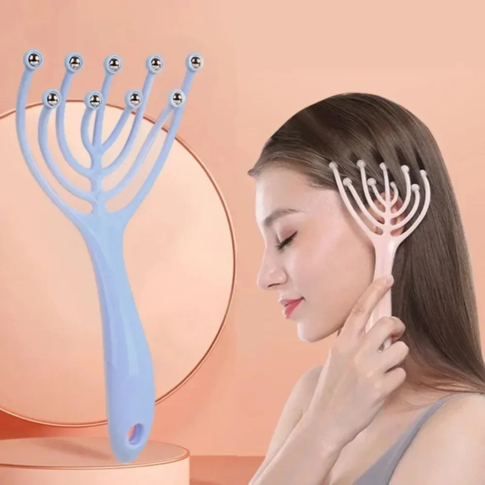 1 Pc Head Massager Comb Spa Hair Care For Hair Stress Relief - Select-Tips