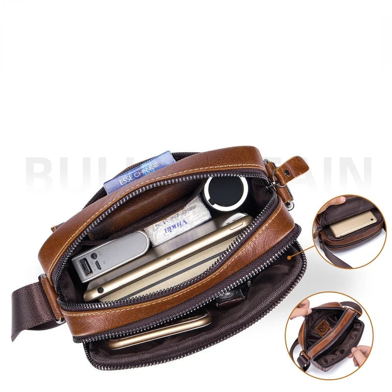 Men Genuine Leather Men's Shoulder bag