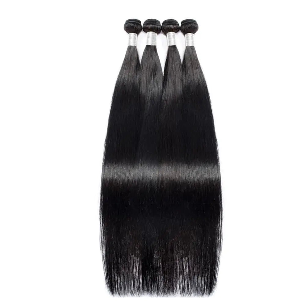 Brazilian Straight Human Hair Unprocessed black