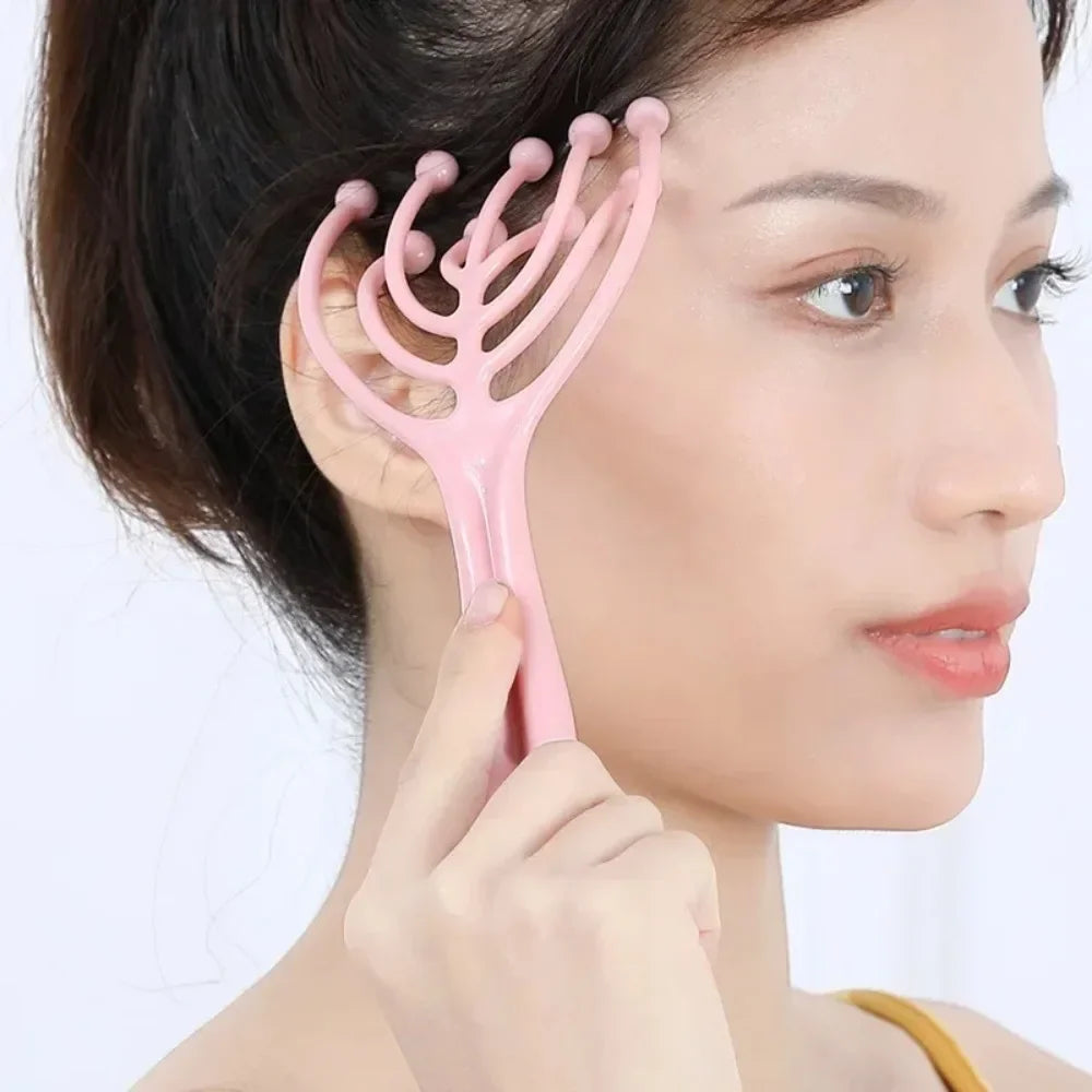 1 Pc Head Massager Comb Spa Hair Care For Hair Stress Relief - Select-Tips