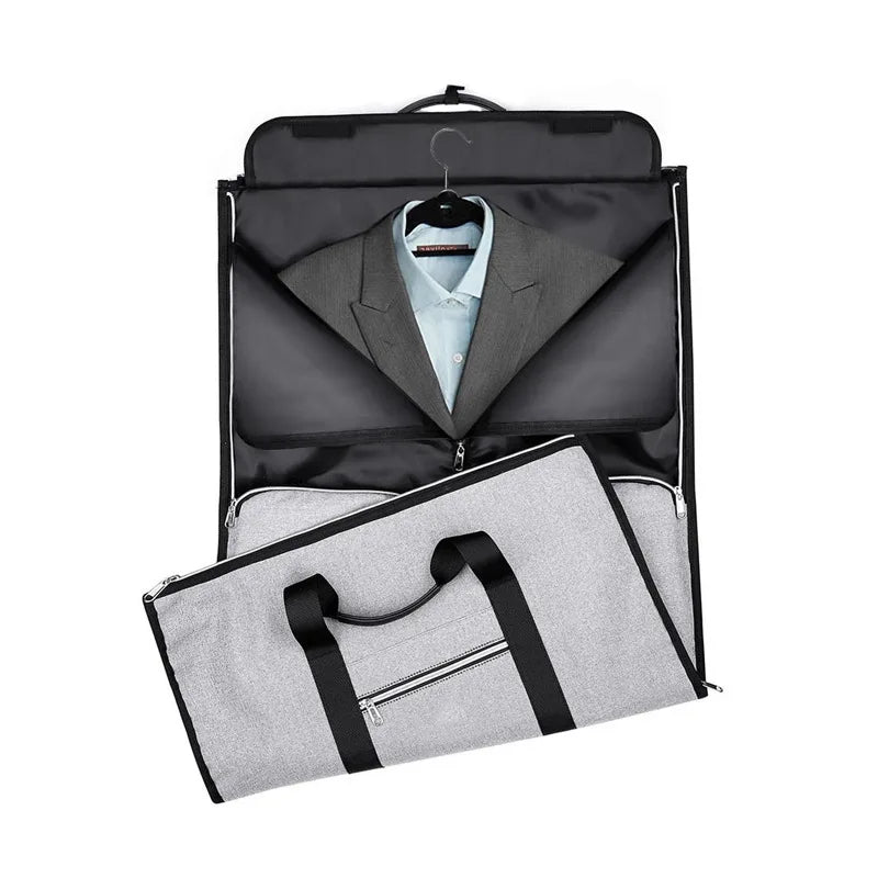 Portable Suit Storage Bag 2 in 1 Business Travel Duffel Bag