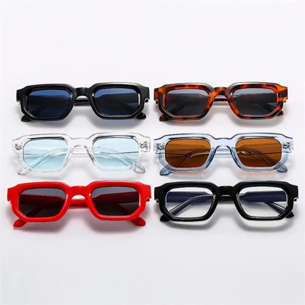 Unisex Rectangle Frame Sunglasses