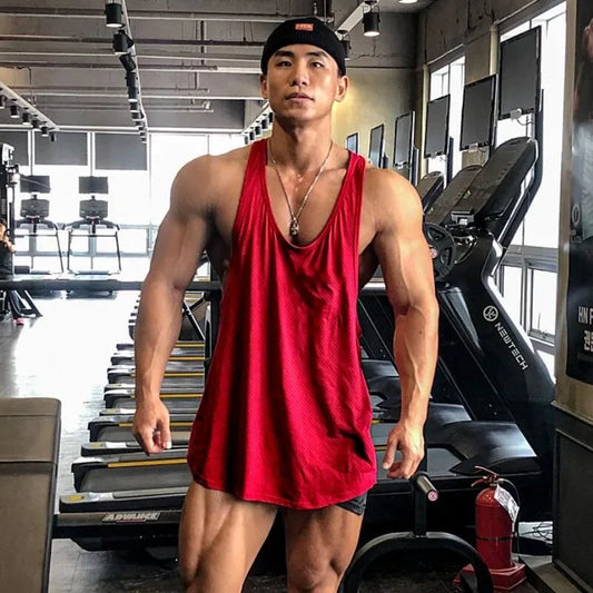 Mens Bodybuilding Gym Vest