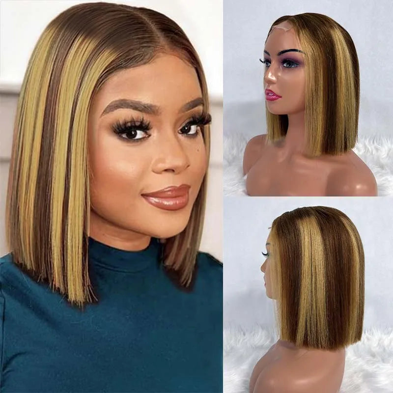 Super Double Drawn 2x6 Lace Closure Bob Wig