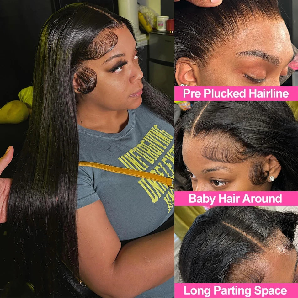 Straight Lace Front Wig Human Hair For Women