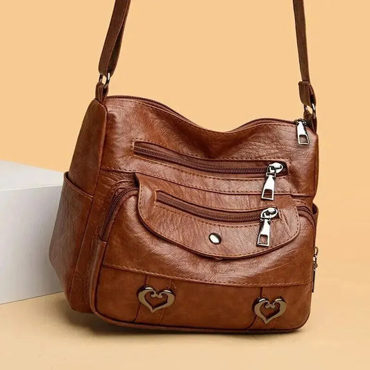 Soft Leather Women Crossbody Bag