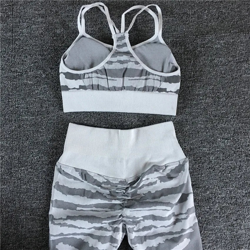 Tiger Set Workout Gym Active Suits