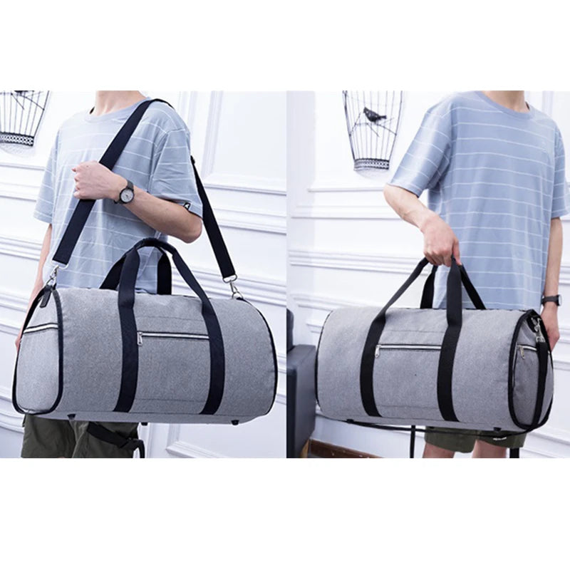 Portable Suit Storage Bag 2 in 1 Business Travel Duffel Bag