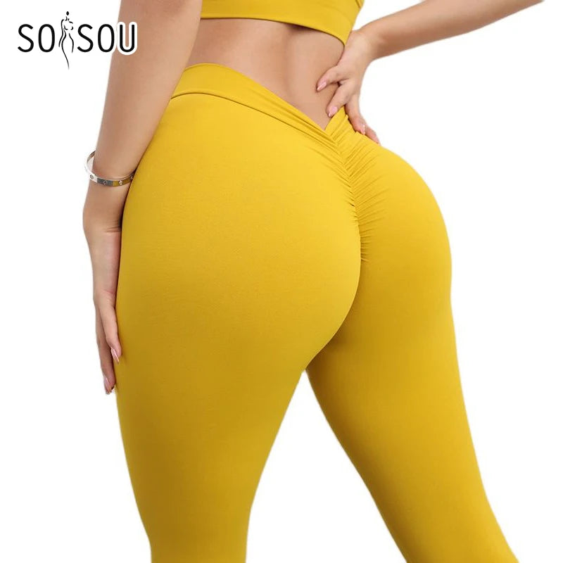 V-shaper Yoga Leggings Women's Pants Gym