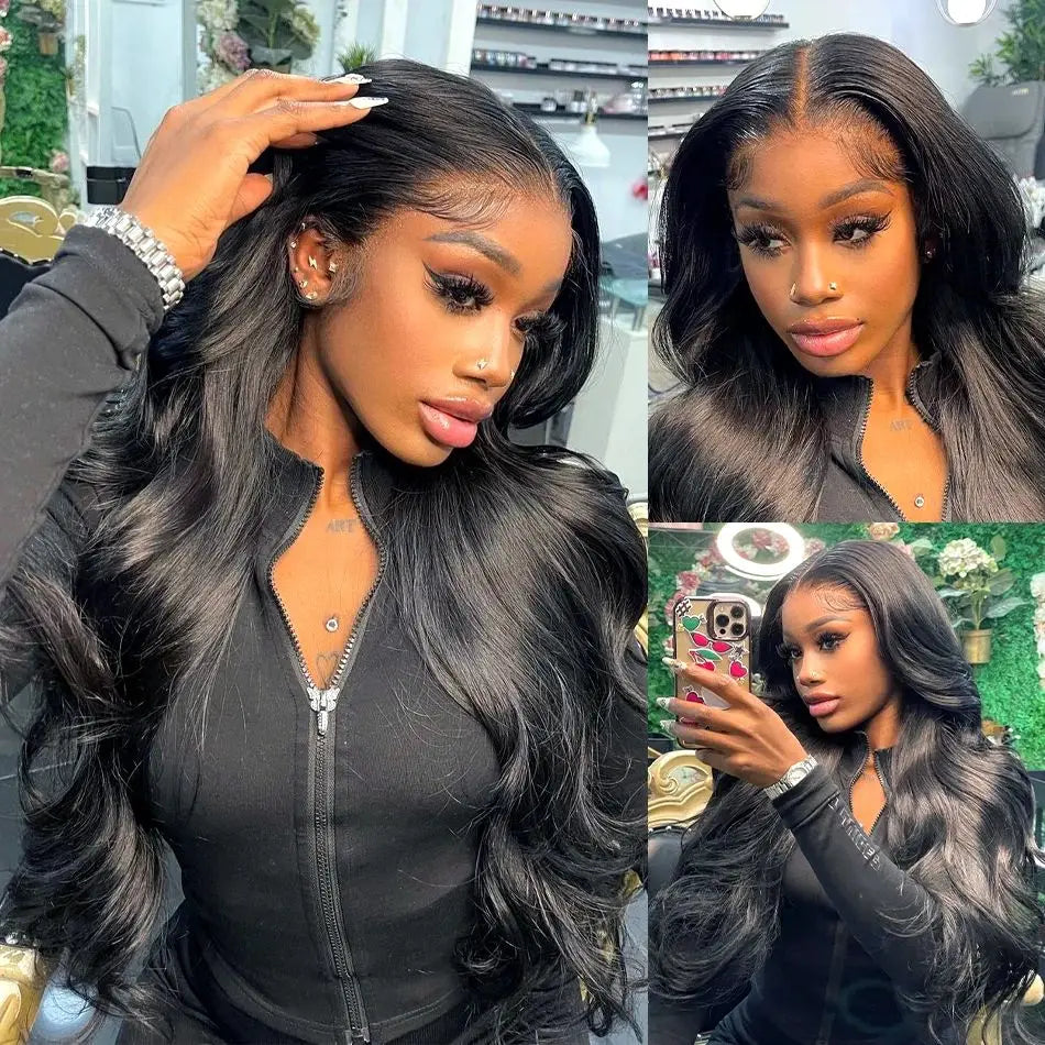 Brazilian 13x6 Black  lace frontal wigs