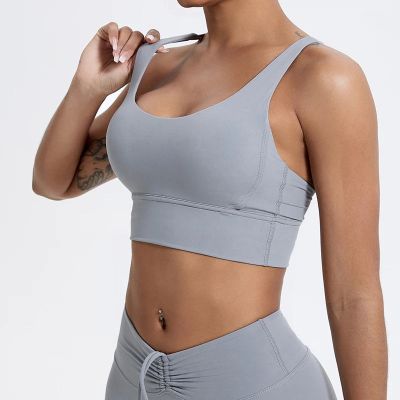 Women push up Running Crop Top