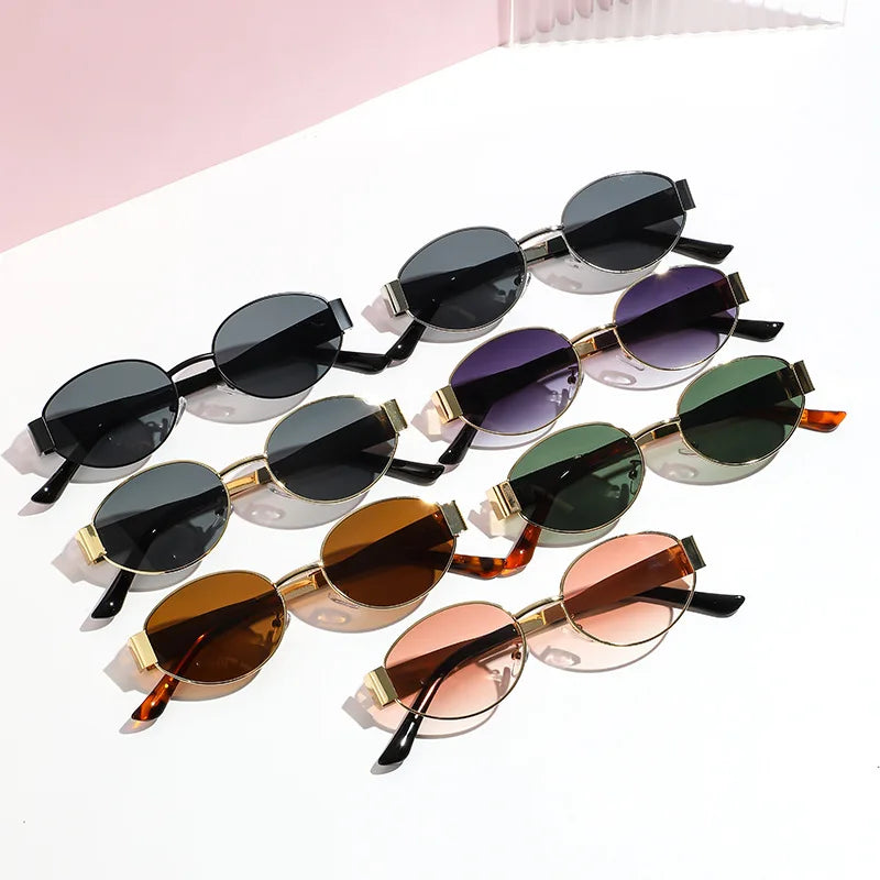 luxury Oval shade Sunglasses for Women Small