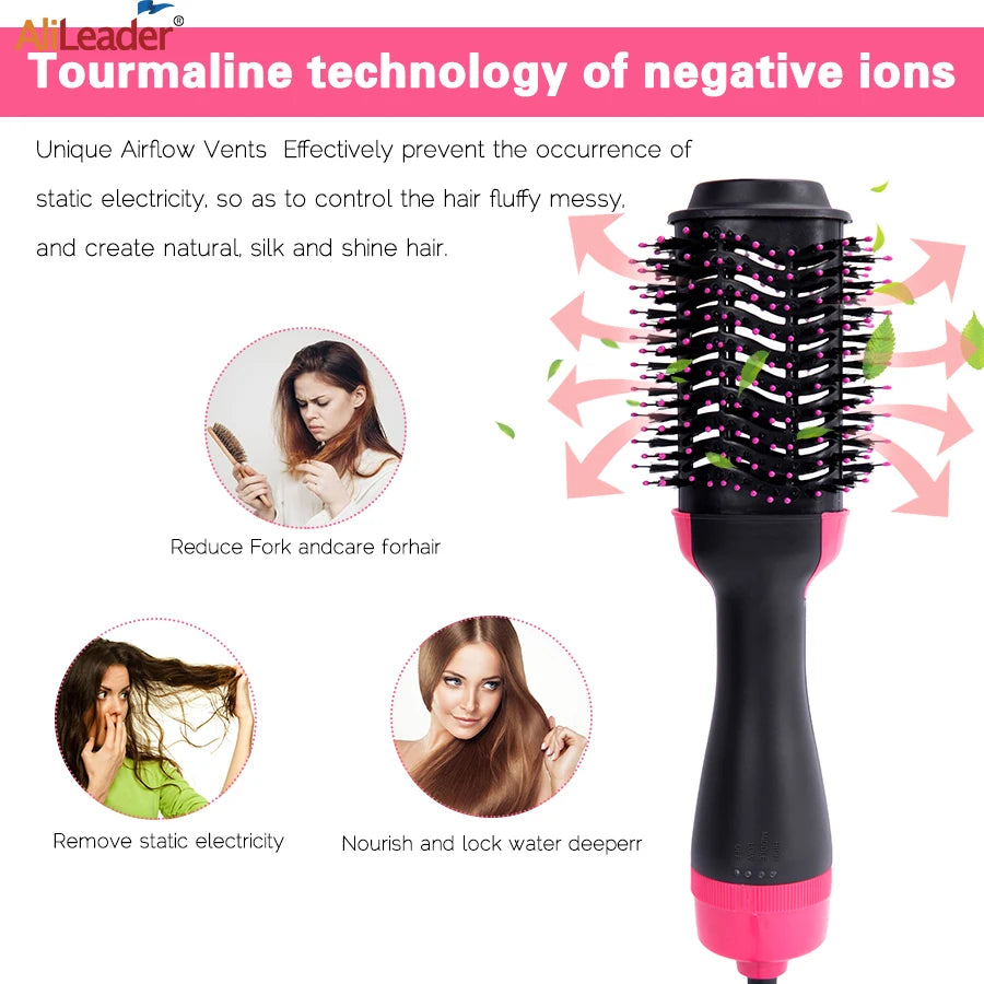 3 In 1 Hair Dryer Hot Air Brush Styler