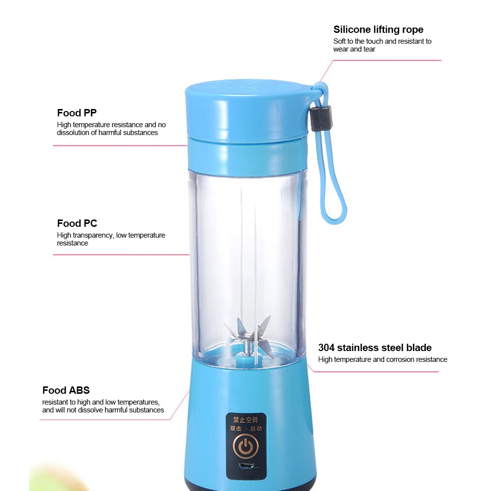 Mini Handheld Smoothie Juice Rechargeable Mixer Machine - Select-Tips