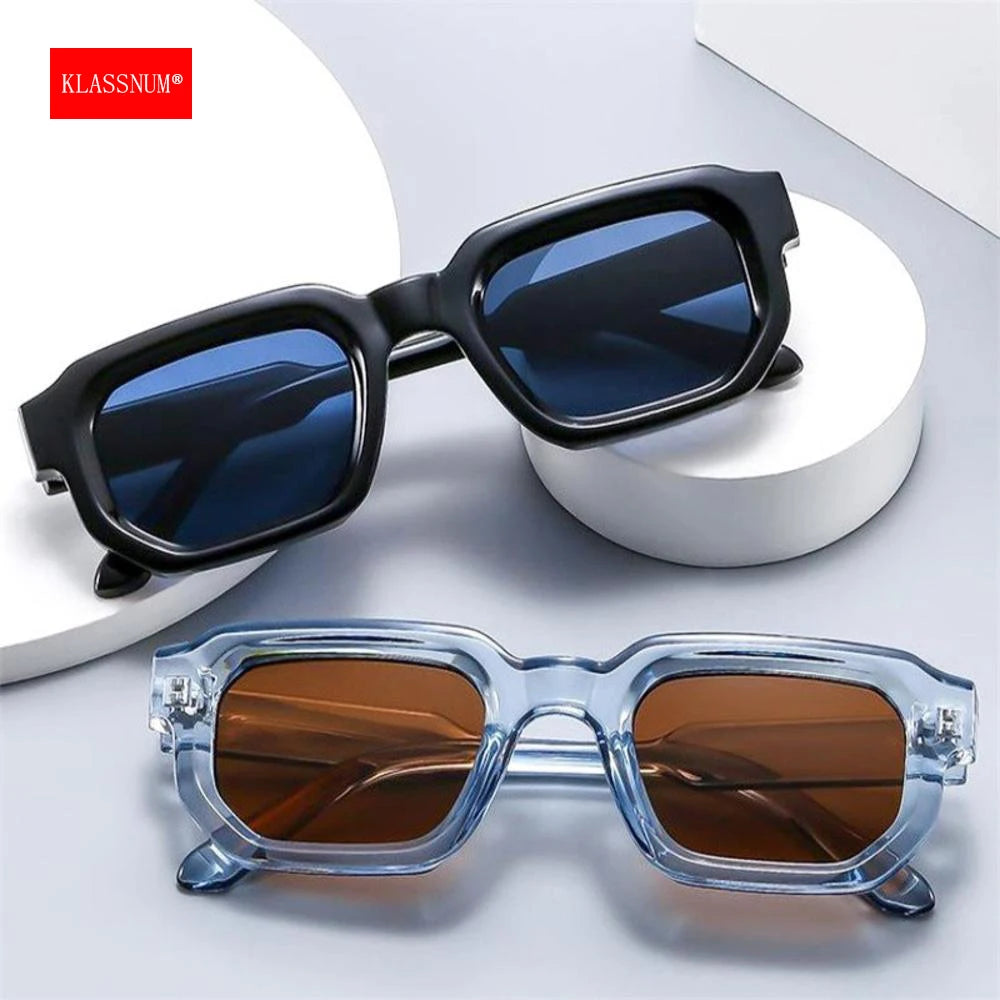 Unisex Rectangle Frame Sunglasses