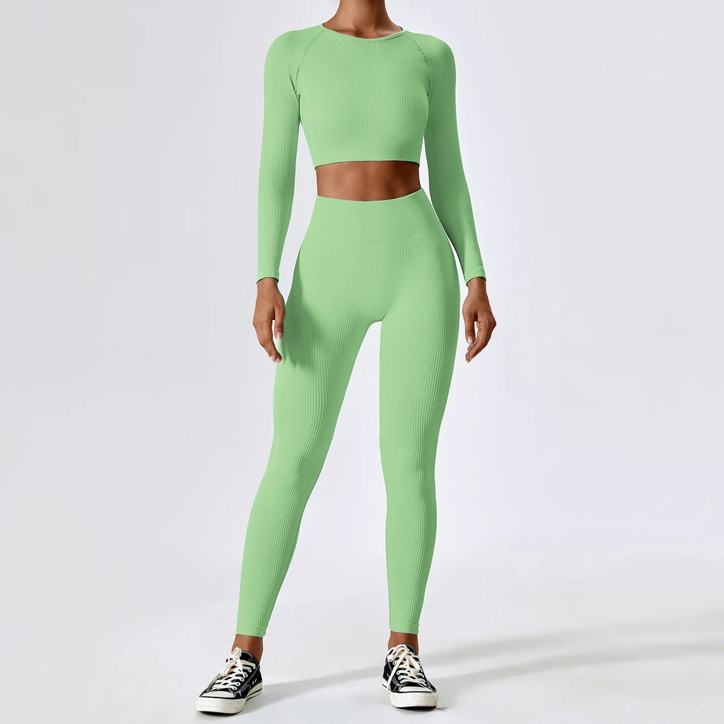 Women Workout Sportswear High Waist Leggings Tracksuit