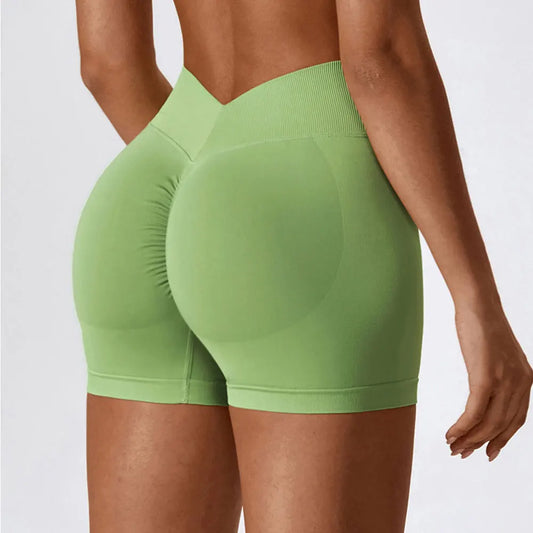 Seamless Yoga Scrunch Butt  Shorts For Women