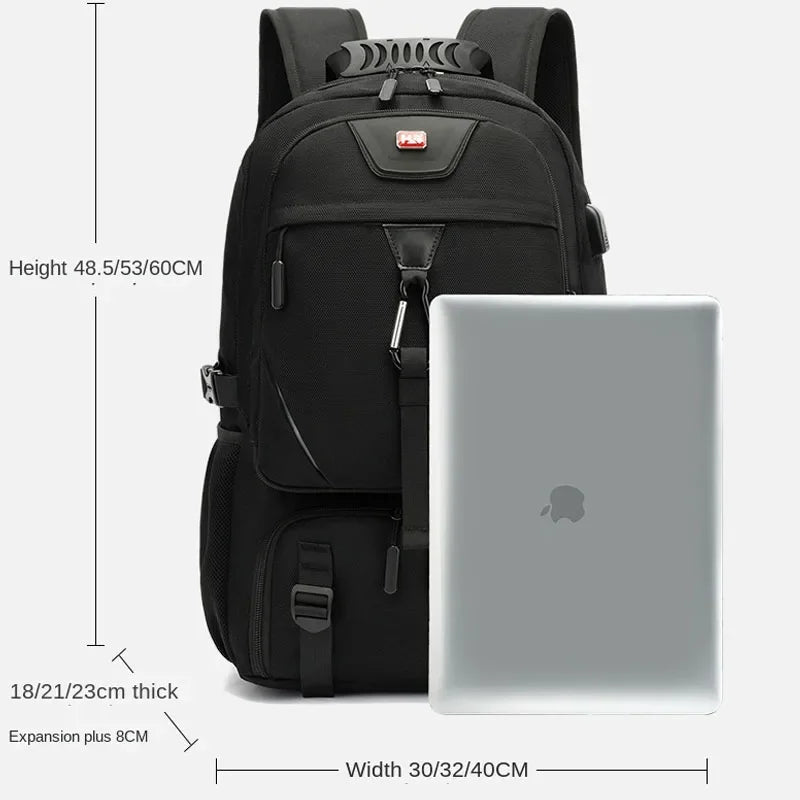 Men Outdoor Backpack with USB Port