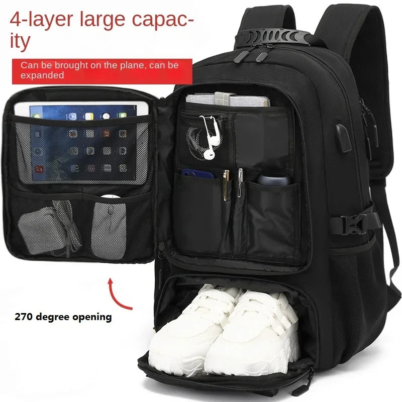 Men Outdoor Backpack with USB Port