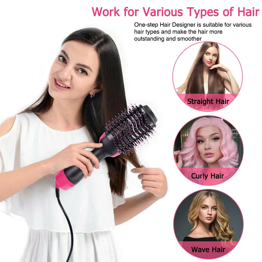 3 In 1 Hair Dryer Hot Air Brush Styler