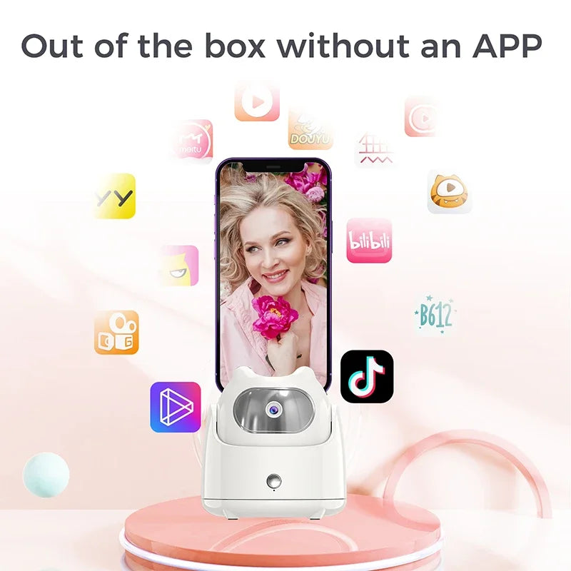 Auto Face Tracking Phone Holder with Selfie Stick - Select-Tips