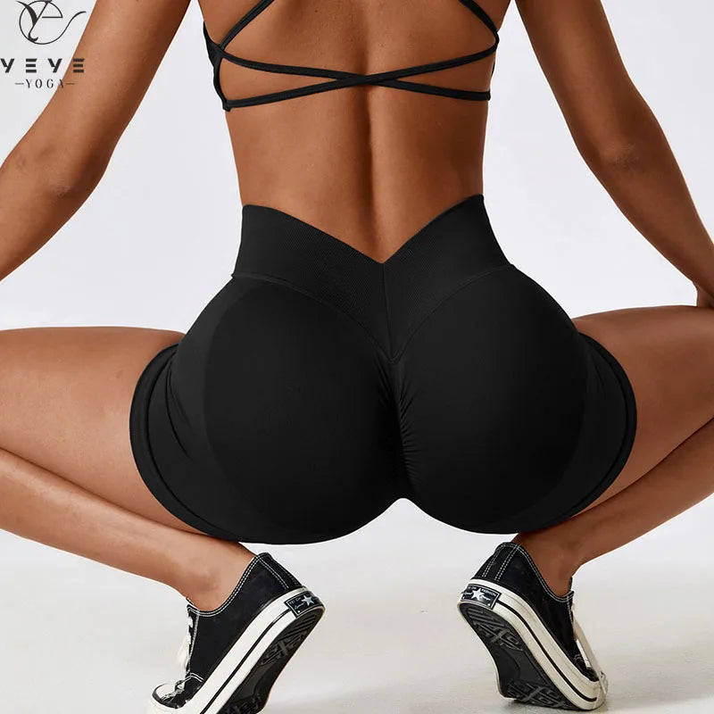 Women Seamless Scrunch Butt Sport Short