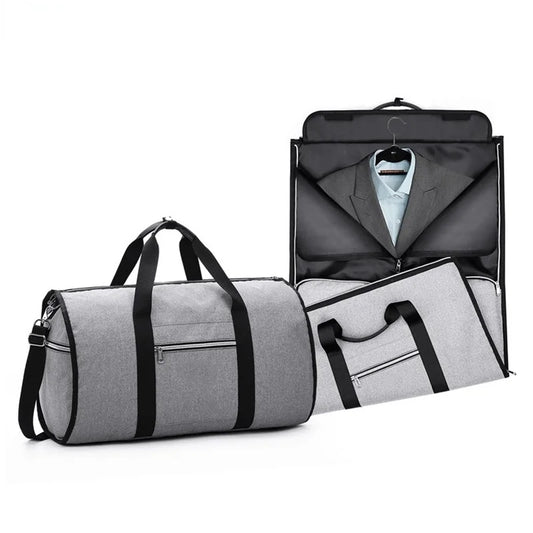 Portable Suit Storage Bag 2 in 1 Business Travel Duffel Bag