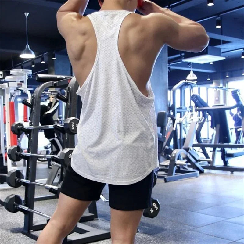 Mens Bodybuilding Gym Vest