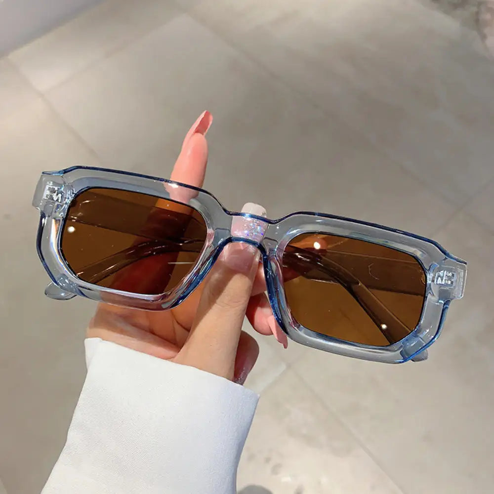 Unisex Rectangle Frame Sunglasses