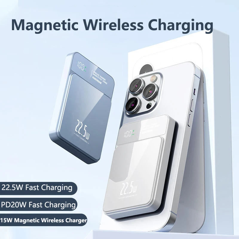 20000mAh Magnetic Wireless Power Bank Fast Charging - Select-Tips