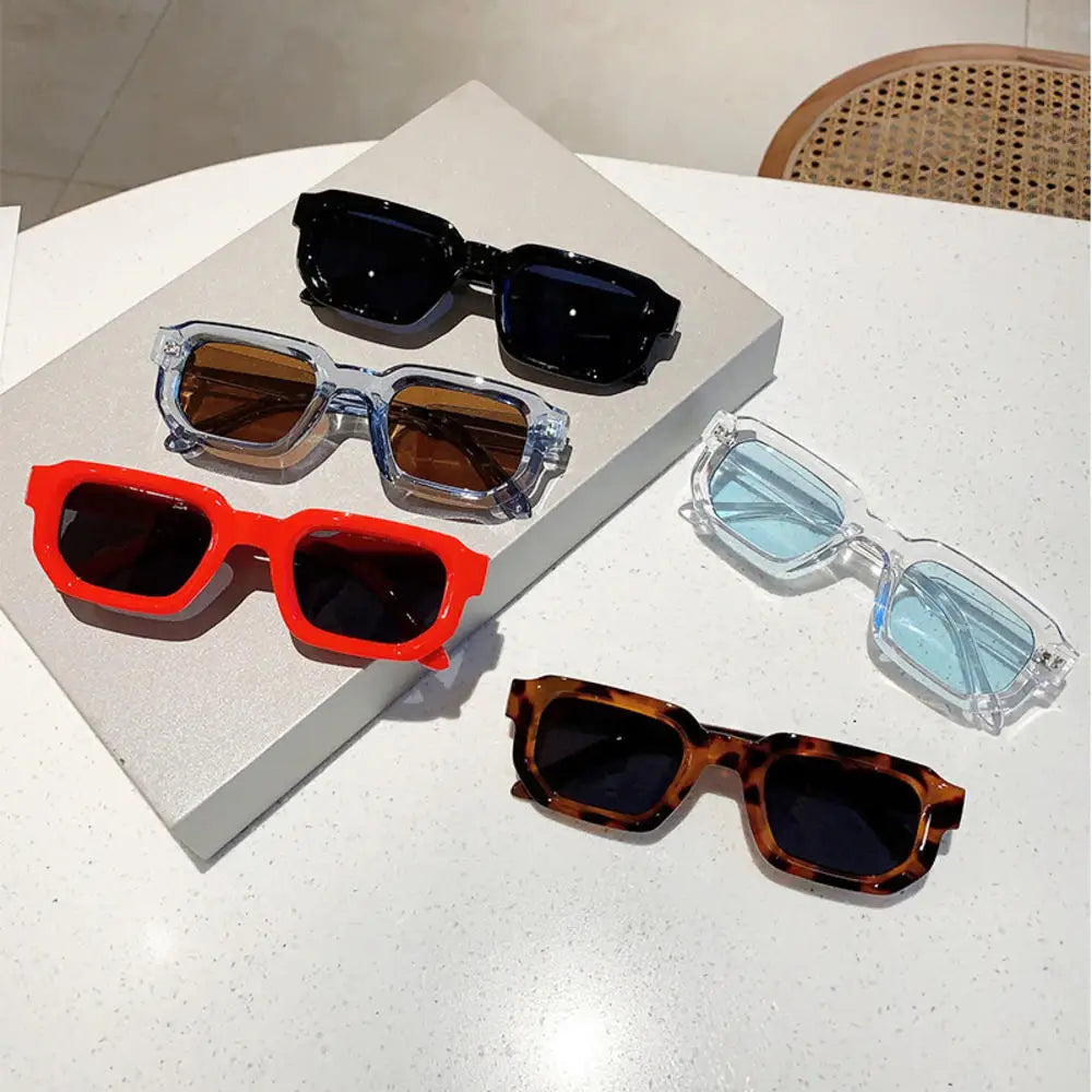 Unisex Rectangle Frame Sunglasses