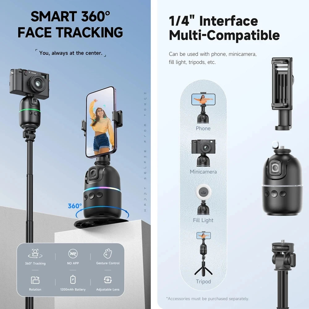 AI Smart Auto Face Tracking Phone Holder