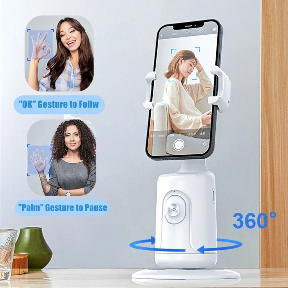 360 Ai  Auto Face Tracking Phone Holder with Remote Control - Select-Tips