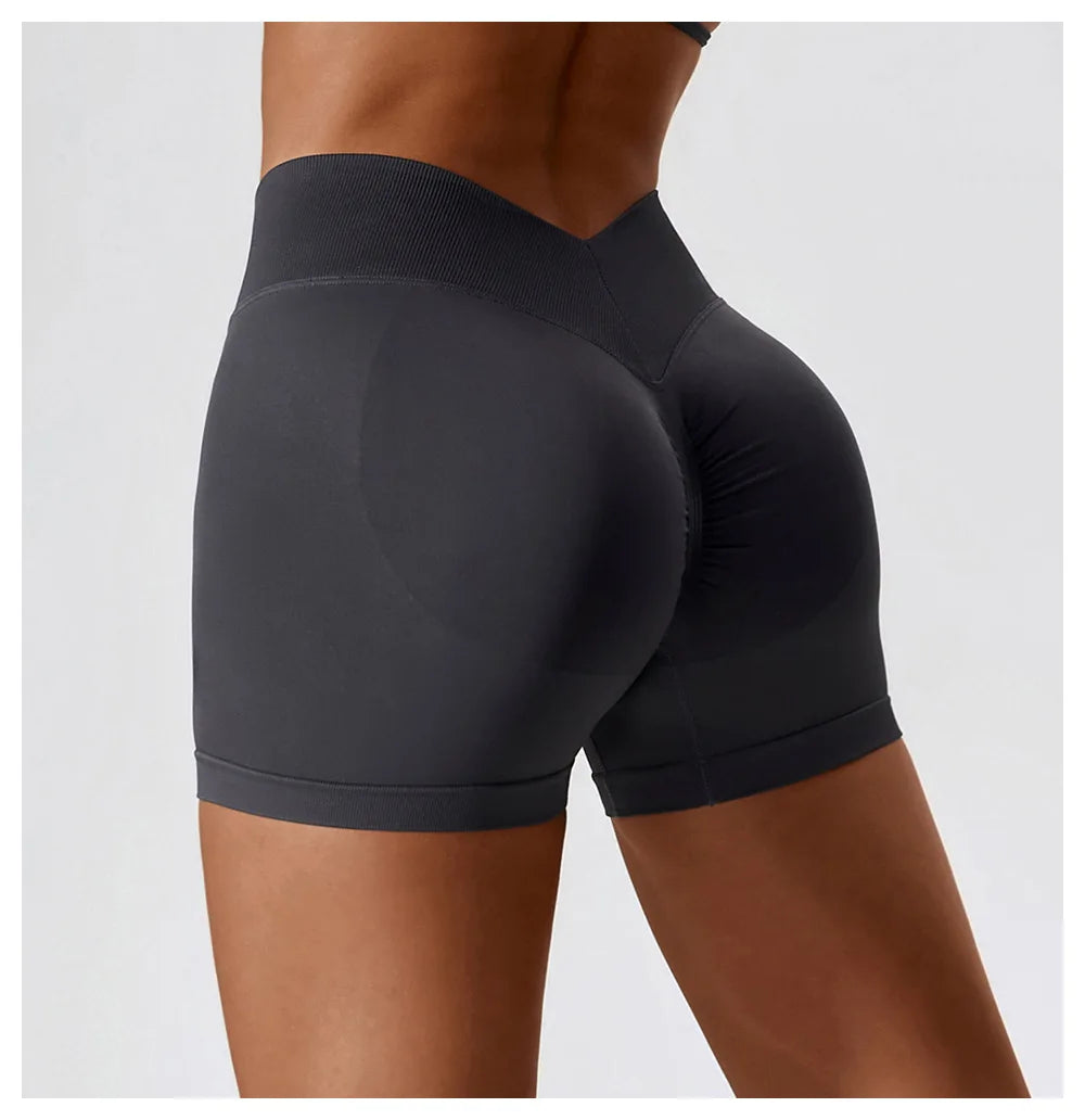 Seamless Yoga Scrunch Butt  Shorts For Women