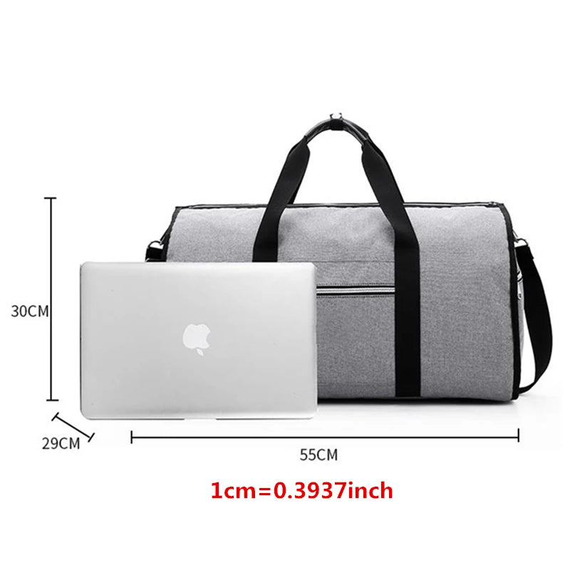 Portable Suit Storage Bag 2 in 1 Business Travel Duffel Bag