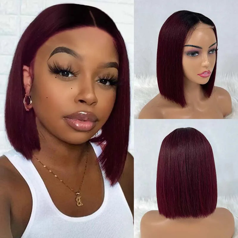 Super Double Drawn 2x6 Lace Closure Bob Wig