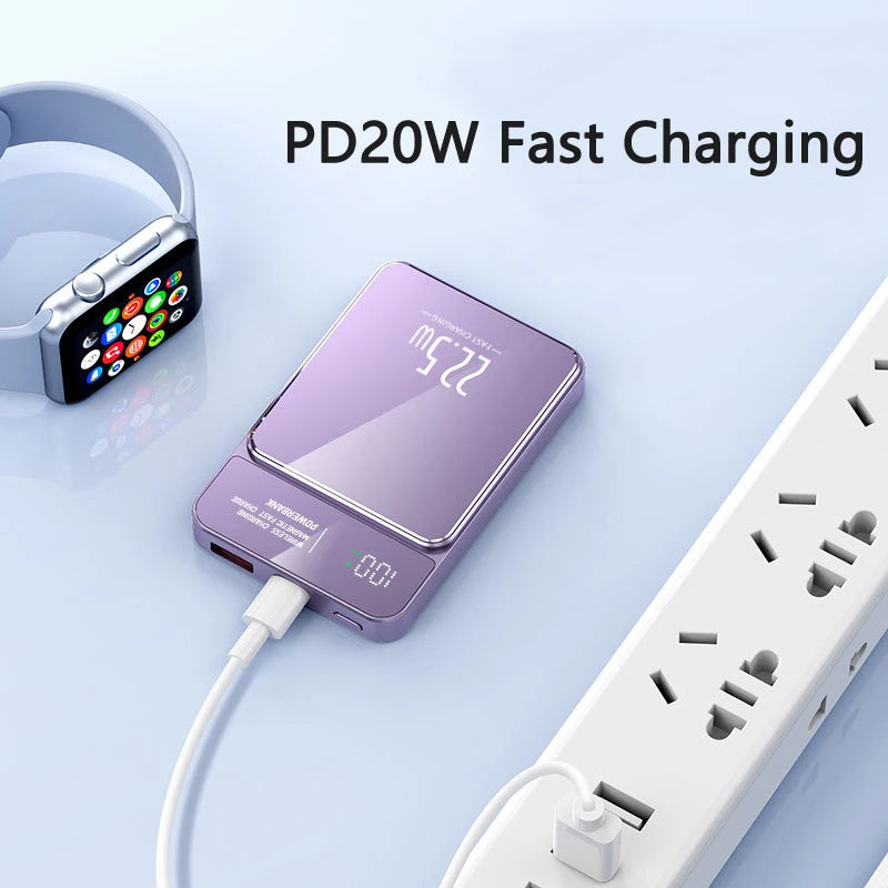 20000mAh Magnetic Wireless Power Bank Fast Charging - Select-Tips